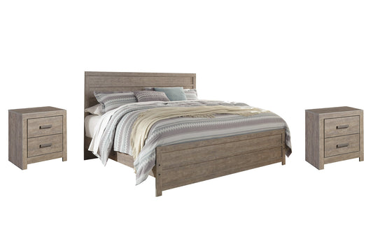 Culverbach King Panel Bed with 2 Nightstands Furniture Mart -  online today or in-store at our location in Duluth, Ga. Furniture Mart Georgia. View our lowest price today. Shop Now. 