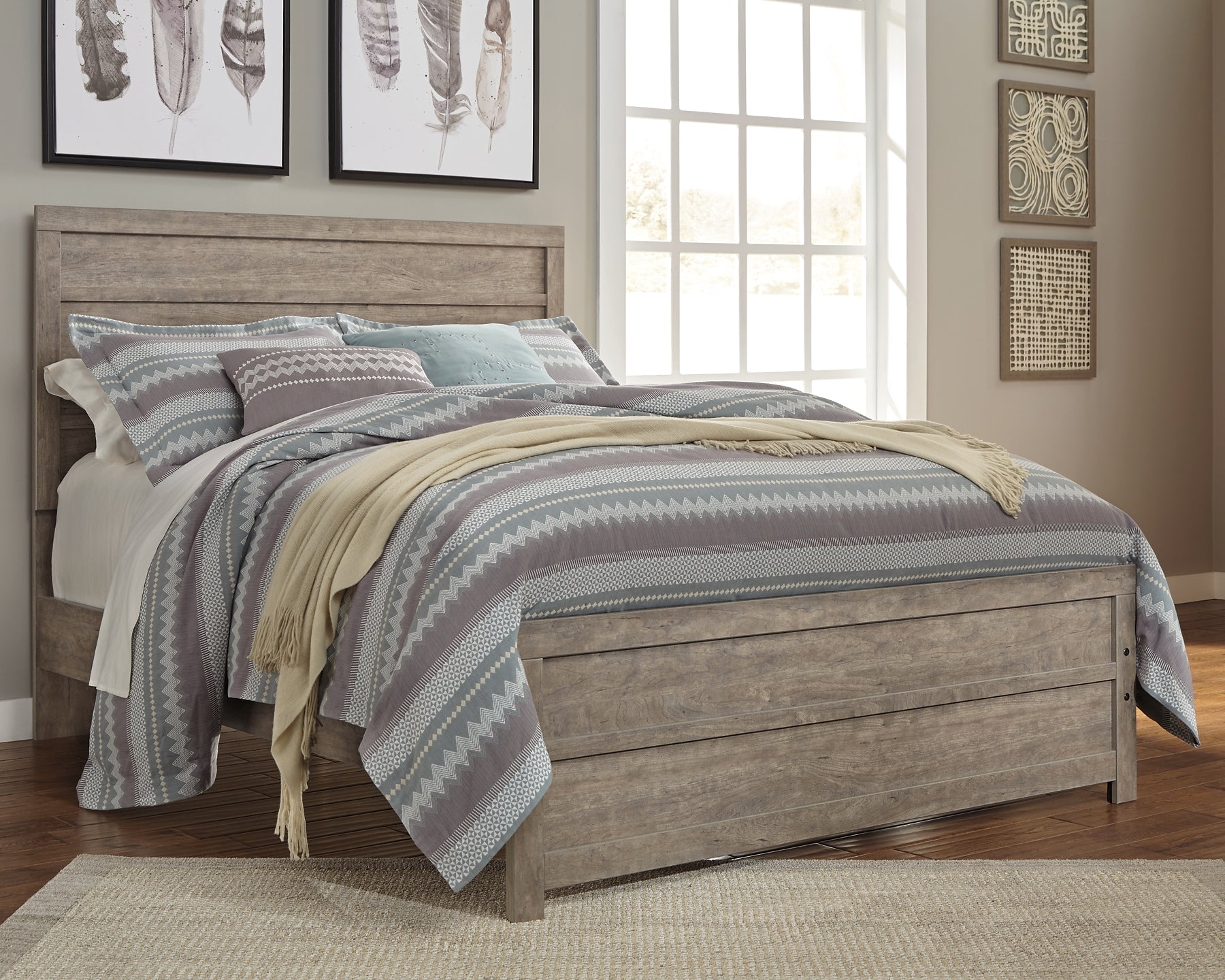 Culverbach Queen Panel Bed with Mirrored Dresser, Chest and Nightstand Furniture Mart -  online today or in-store at our location in Duluth, Ga. Furniture Mart Georgia. View our lowest price today. Shop Now. 
