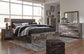 Derekson King Panel Bed with 4 Storage Drawers with Mirrored Dresser, Chest and Nightstand Furniture Mart -  online today or in-store at our location in Duluth, Ga. Furniture Mart Georgia. View our lowest price today. Shop Now. 