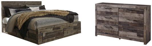 Derekson King Panel Bed with 6 Storage Drawers with Dresser Furniture Mart -  online today or in-store at our location in Duluth, Ga. Furniture Mart Georgia. View our lowest price today. Shop Now. 