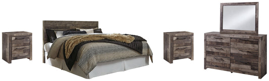 Derekson King Panel Headboard with Mirrored Dresser and 2 Nightstands Furniture Mart -  online today or in-store at our location in Duluth, Ga. Furniture Mart Georgia. View our lowest price today. Shop Now. 