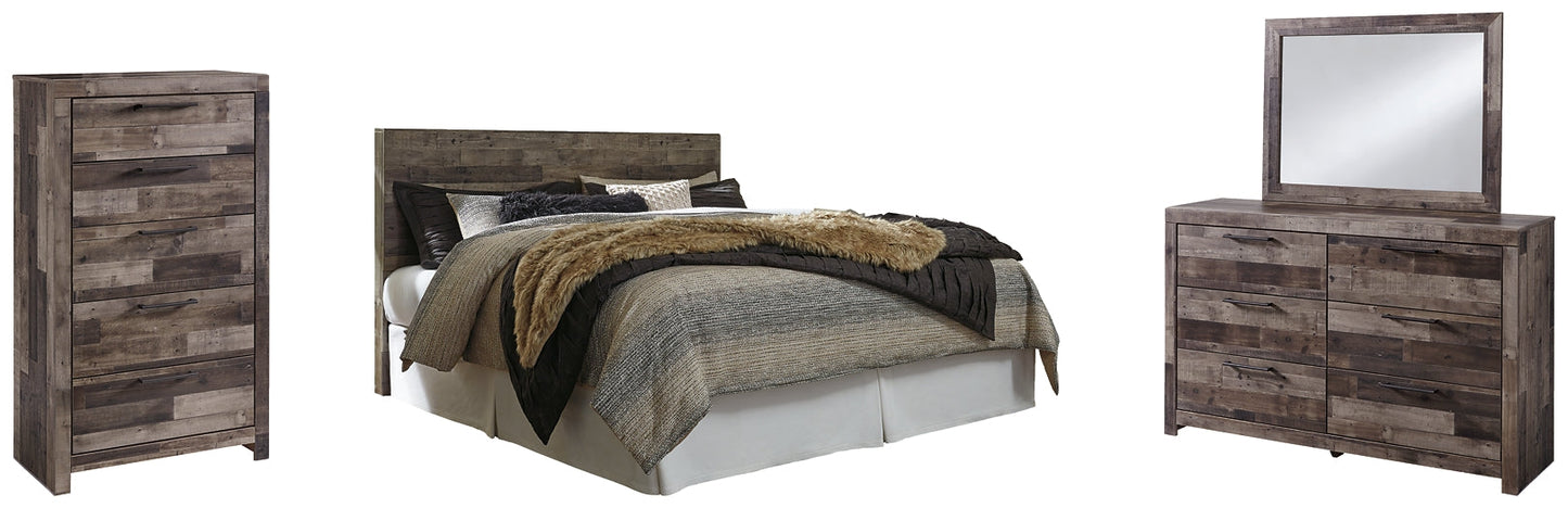 Derekson King Panel Headboard with Mirrored Dresser and Chest Furniture Mart -  online today or in-store at our location in Duluth, Ga. Furniture Mart Georgia. View our lowest price today. Shop Now. 