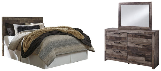 Derekson Queen/Full Panel Headboard with Mirrored Dresser Furniture Mart -  online today or in-store at our location in Duluth, Ga. Furniture Mart Georgia. View our lowest price today. Shop Now. 