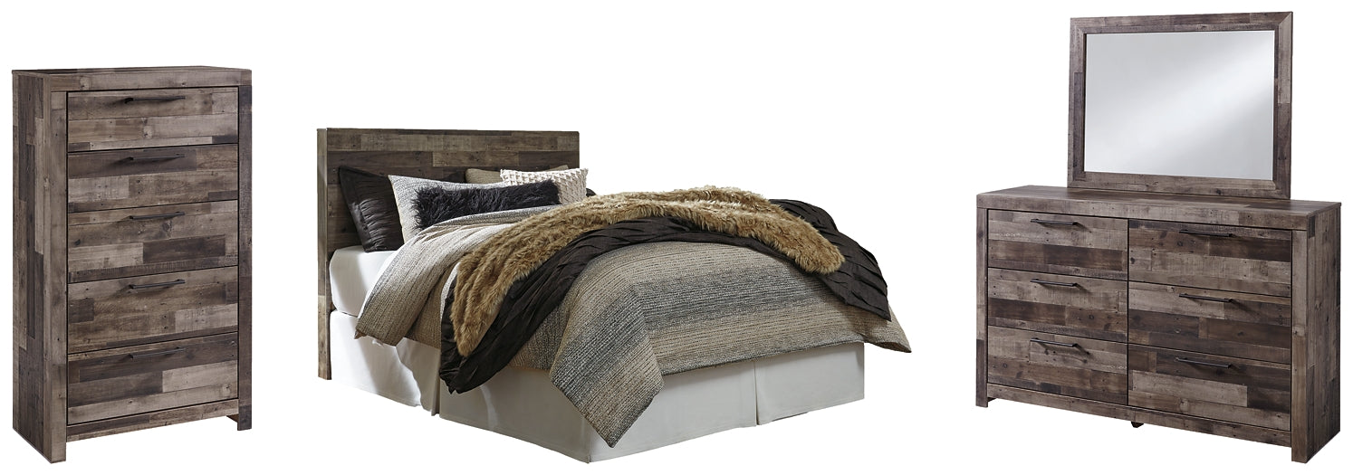 Derekson Queen/Full Panel Headboard with Mirrored Dresser and Chest Furniture Mart -  online today or in-store at our location in Duluth, Ga. Furniture Mart Georgia. View our lowest price today. Shop Now. 