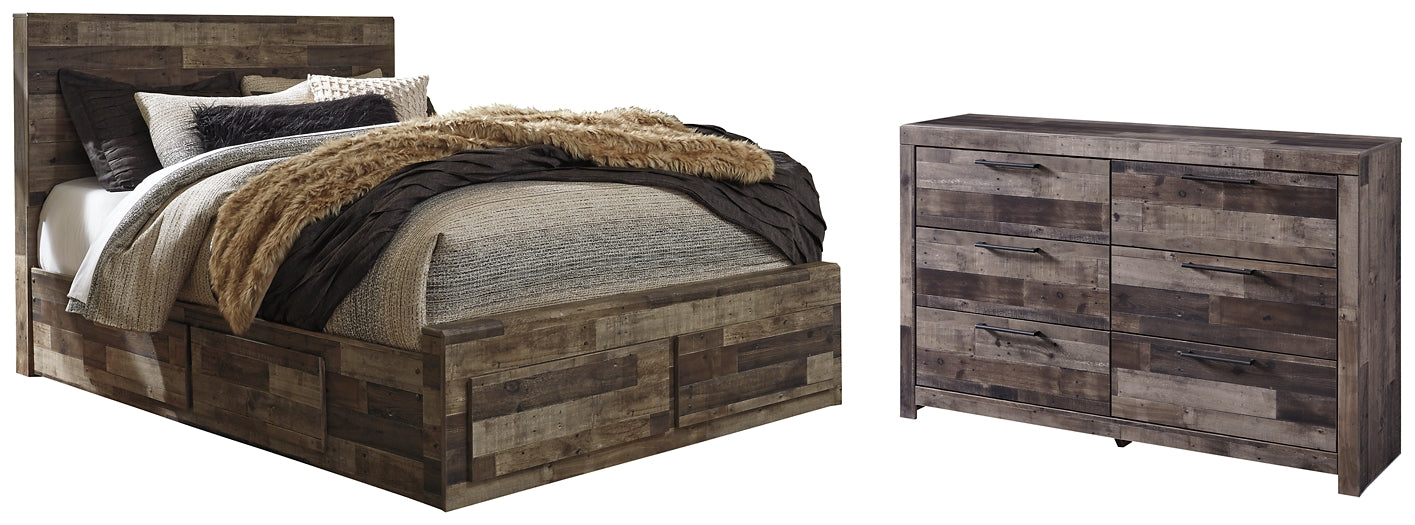 Derekson Queen Panel Bed with 6 Storage Drawers with Dresser Furniture Mart -  online today or in-store at our location in Duluth, Ga. Furniture Mart Georgia. View our lowest price today. Shop Now. 