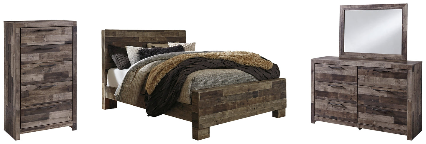 Derekson Queen Panel Bed with Mirrored Dresser and Chest Furniture Mart -  online today or in-store at our location in Duluth, Ga. Furniture Mart Georgia. View our lowest price today. Shop Now. 