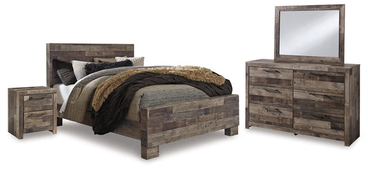 Derekson Queen Panel Bed with Mirrored Dresser and Nightstand Furniture Mart -  online today or in-store at our location in Duluth, Ga. Furniture Mart Georgia. View our lowest price today. Shop Now. 