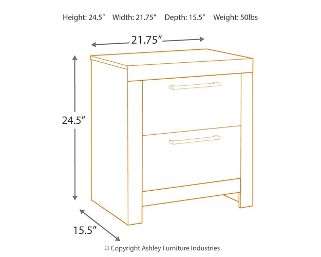 Derekson Two Drawer Night Stand Furniture Mart -  online today or in-store at our location in Duluth, Ga. Furniture Mart Georgia. View our lowest price today. Shop Now. 