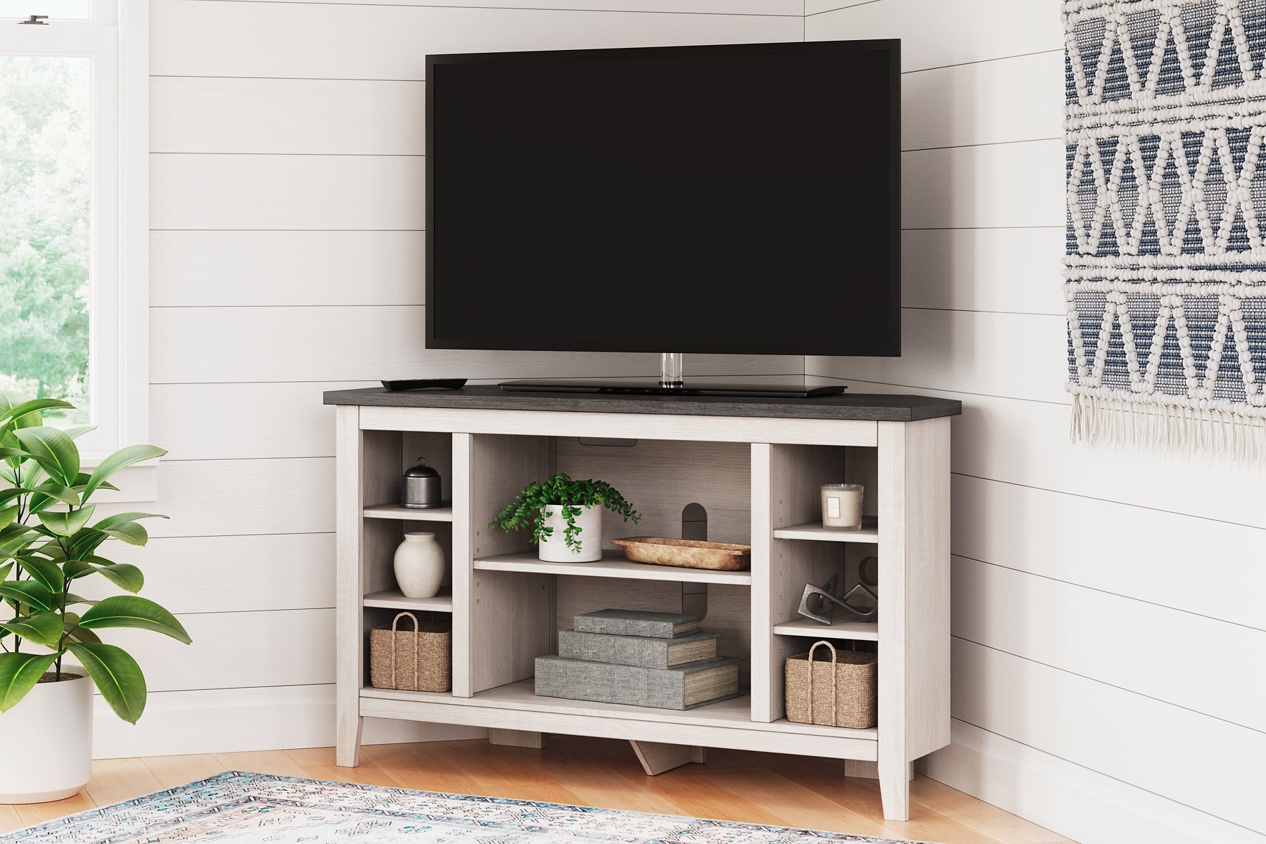 Dorrinson Corner TV Stand/Fireplace OPT Furniture Mart -  online today or in-store at our location in Duluth, Ga. Furniture Mart Georgia. View our lowest price today. Shop Now. 