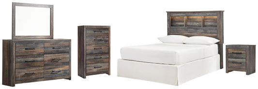 Drystan Full Bookcase Headboard with Mirrored Dresser, Chest and Nightstand Furniture Mart -  online today or in-store at our location in Duluth, Ga. Furniture Mart Georgia. View our lowest price today. Shop Now. 
