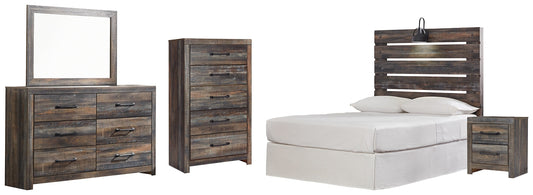 Drystan Full Panel Headboard with Mirrored Dresser, Chest and Nightstand Furniture Mart -  online today or in-store at our location in Duluth, Ga. Furniture Mart Georgia. View our lowest price today. Shop Now. 