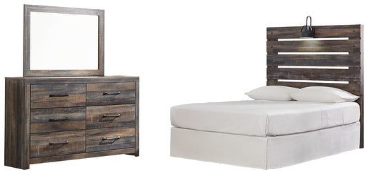 Drystan Full Panel Headboard with Mirrored Dresser Furniture Mart -  online today or in-store at our location in Duluth, Ga. Furniture Mart Georgia. View our lowest price today. Shop Now. 