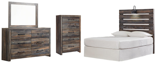 Drystan Full Panel Headboard with Mirrored Dresser and Chest Furniture Mart -  online today or in-store at our location in Duluth, Ga. Furniture Mart Georgia. View our lowest price today. Shop Now. 