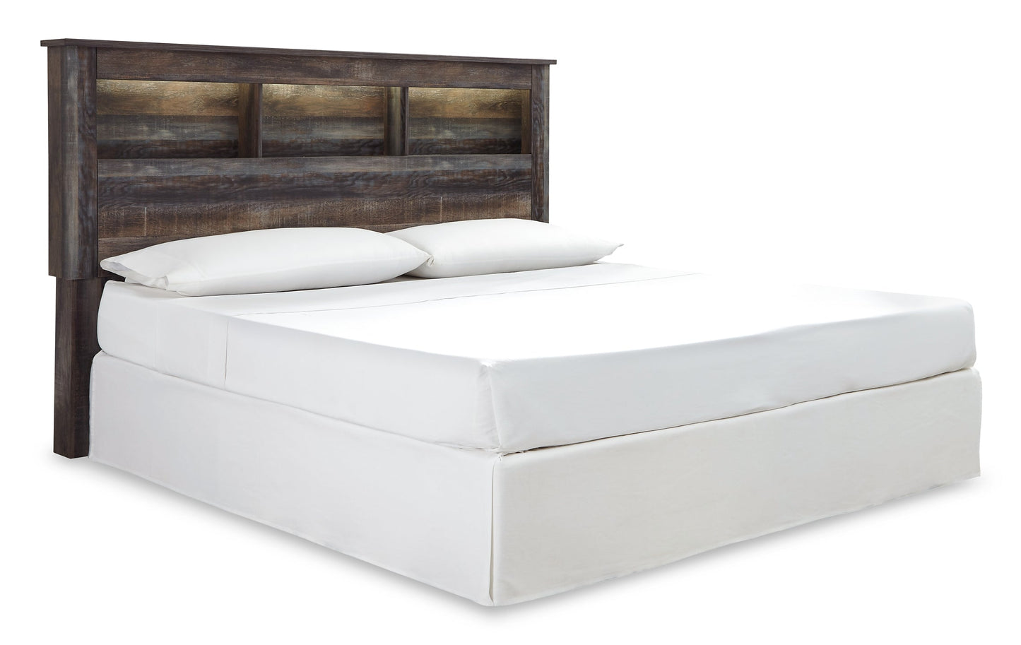 Drystan King/California King Bookcase Headboard with Mirrored Dresser Furniture Mart -  online today or in-store at our location in Duluth, Ga. Furniture Mart Georgia. View our lowest price today. Shop Now. 