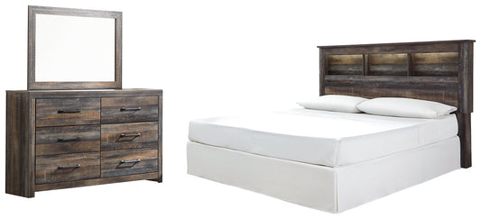 Drystan King/California King Bookcase Headboard with Mirrored Dresser Furniture Mart -  online today or in-store at our location in Duluth, Ga. Furniture Mart Georgia. View our lowest price today. Shop Now. 