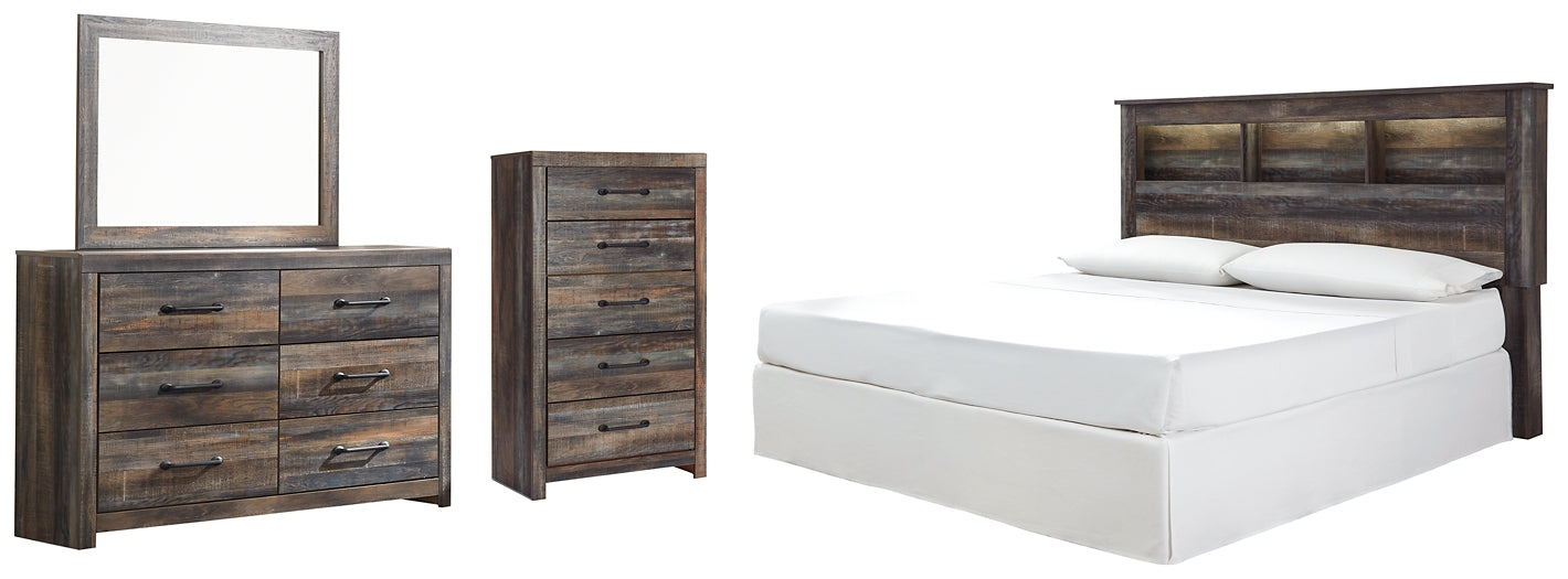 Drystan King/California King Bookcase Headboard with Mirrored Dresser and Chest Furniture Mart -  online today or in-store at our location in Duluth, Ga. Furniture Mart Georgia. View our lowest price today. Shop Now. 