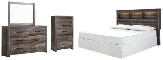Drystan King/California King Bookcase Headboard with Mirrored Dresser and Chest Furniture Mart -  online today or in-store at our location in Duluth, Ga. Furniture Mart Georgia. View our lowest price today. Shop Now. 