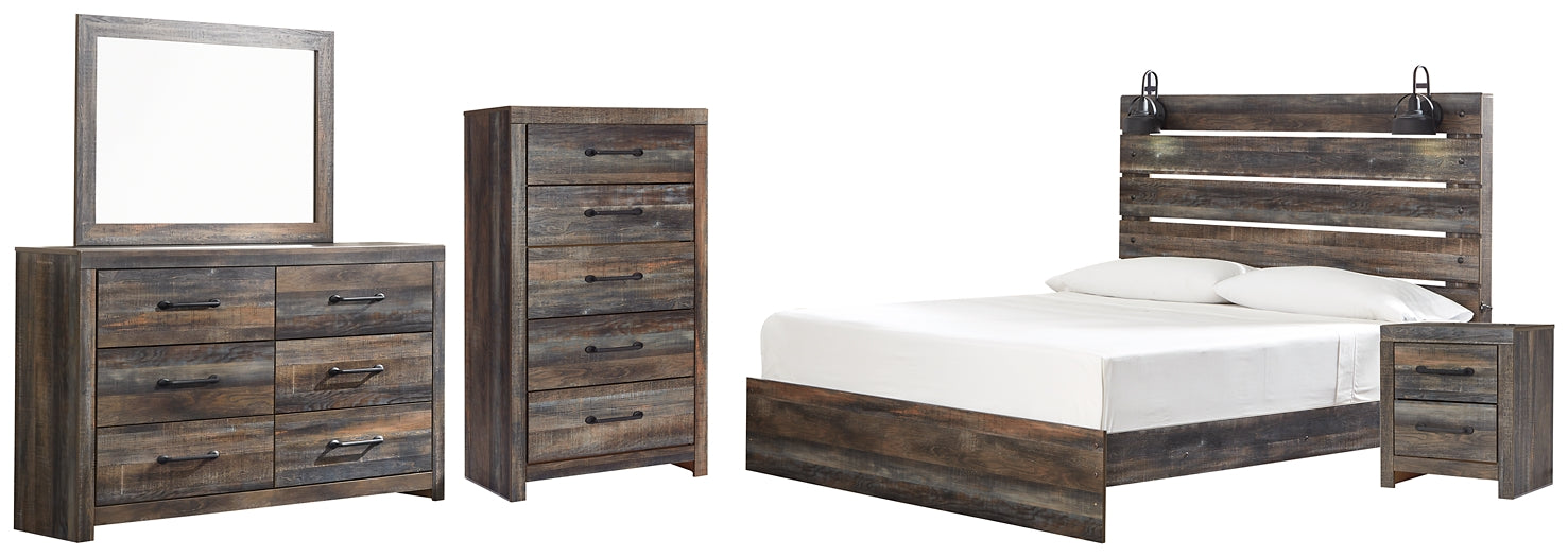 Drystan King Panel Bed with Mirrored Dresser, Chest and Nightstand Furniture Mart -  online today or in-store at our location in Duluth, Ga. Furniture Mart Georgia. View our lowest price today. Shop Now. 