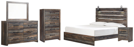 Drystan King Panel Bed with Mirrored Dresser, Chest and Nightstand Furniture Mart -  online today or in-store at our location in Duluth, Ga. Furniture Mart Georgia. View our lowest price today. Shop Now. 