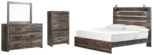 Drystan King Panel Bed with Mirrored Dresser and Chest Furniture Mart -  online today or in-store at our location in Duluth, Ga. Furniture Mart Georgia. View our lowest price today. Shop Now. 