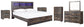 Drystan King Panel Bookcase Bed with Mirrored Dresser, Chest and 2 Nightstands Furniture Mart -  online today or in-store at our location in Duluth, Ga. Furniture Mart Georgia. View our lowest price today. Shop Now. 