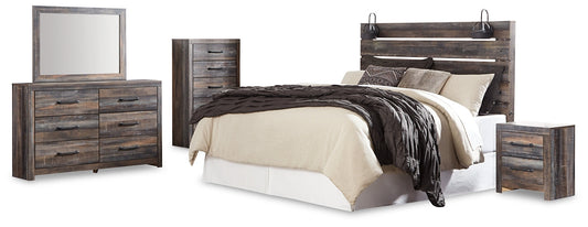 Drystan King Panel Headboard with Mirrored Dresser, Chest and Nightstand Furniture Mart -  online today or in-store at our location in Duluth, Ga. Furniture Mart Georgia. View our lowest price today. Shop Now. 