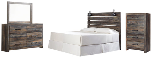 Drystan King Panel Headboard with Mirrored Dresser and Chest Furniture Mart -  online today or in-store at our location in Duluth, Ga. Furniture Mart Georgia. View our lowest price today. Shop Now. 