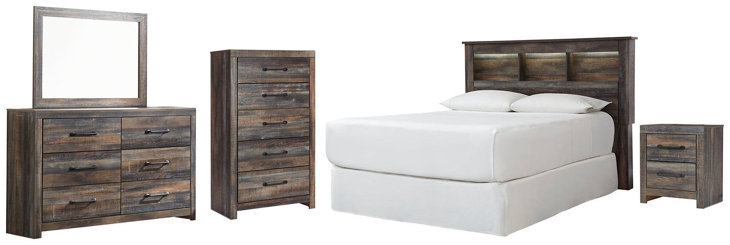 Drystan Queen/Full Bookcase Headboard with Mirrored Dresser, Chest and Nightstand Furniture Mart -  online today or in-store at our location in Duluth, Ga. Furniture Mart Georgia. View our lowest price today. Shop Now. 