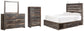 Drystan Queen Panel Bed with 4 Storage Drawers with Mirrored Dresser and Chest Furniture Mart -  online today or in-store at our location in Duluth, Ga. Furniture Mart Georgia. View our lowest price today. Shop Now. 