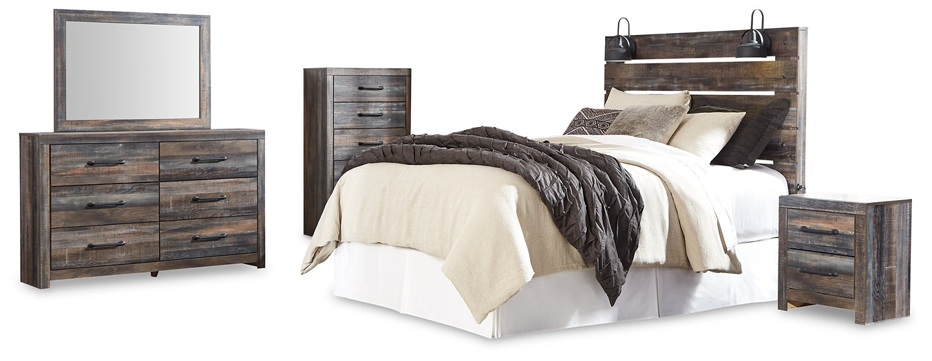 Drystan Queen Panel Headboard with Mirrored Dresser, Chest and Nightstand Furniture Mart -  online today or in-store at our location in Duluth, Ga. Furniture Mart Georgia. View our lowest price today. Shop Now. 