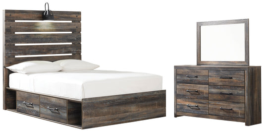 Drystan Twin Panel Bed with 2 Storage Drawers with Mirrored Dresser Furniture Mart -  online today or in-store at our location in Duluth, Ga. Furniture Mart Georgia. View our lowest price today. Shop Now. 