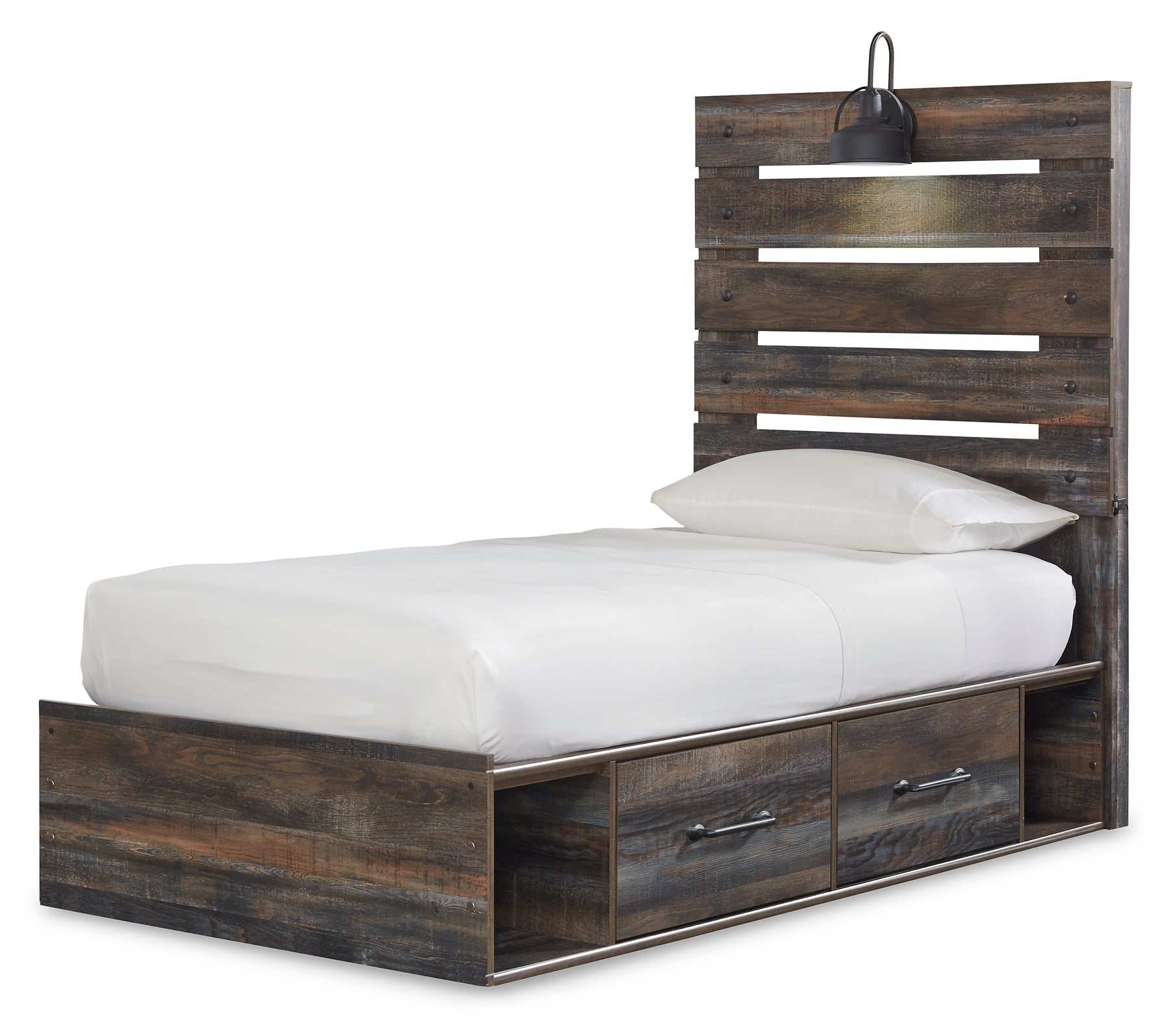 Drystan Twin Panel Bed with 4 Storage Drawers with Mirrored Dresser Furniture Mart -  online today or in-store at our location in Duluth, Ga. Furniture Mart Georgia. View our lowest price today. Shop Now. 
