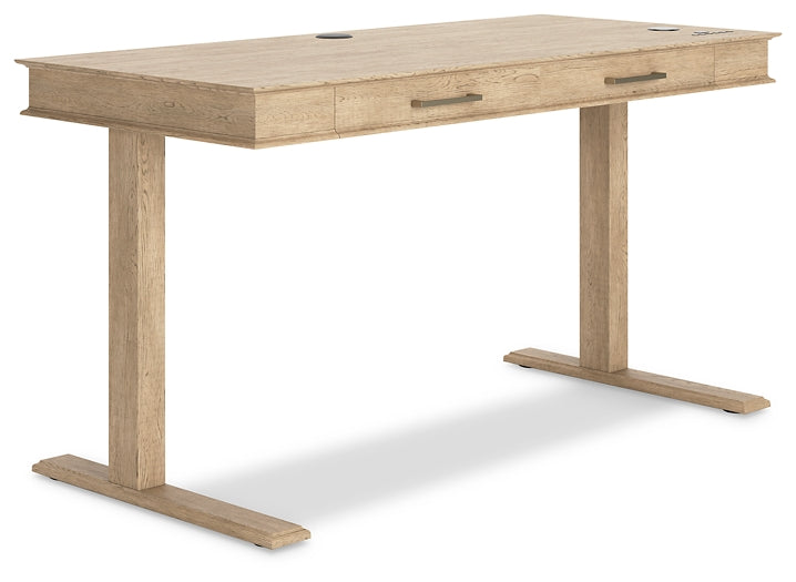 Elmferd Adjustable Height Desk Furniture Mart -  online today or in-store at our location in Duluth, Ga. Furniture Mart Georgia. View our lowest price today. Shop Now. 