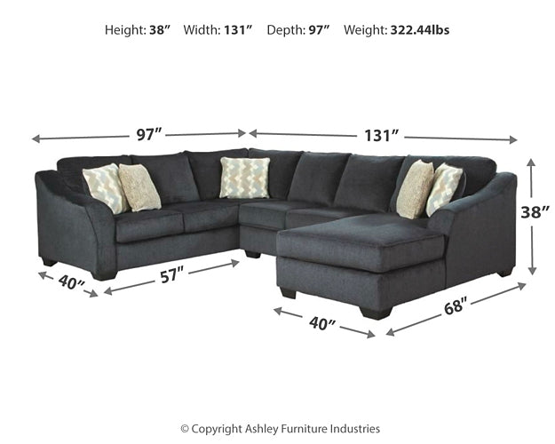 Eltmann 3-Piece Sectional with Chaise Furniture Mart -  online today or in-store at our location in Duluth, Ga. Furniture Mart Georgia. View our lowest price today. Shop Now. 