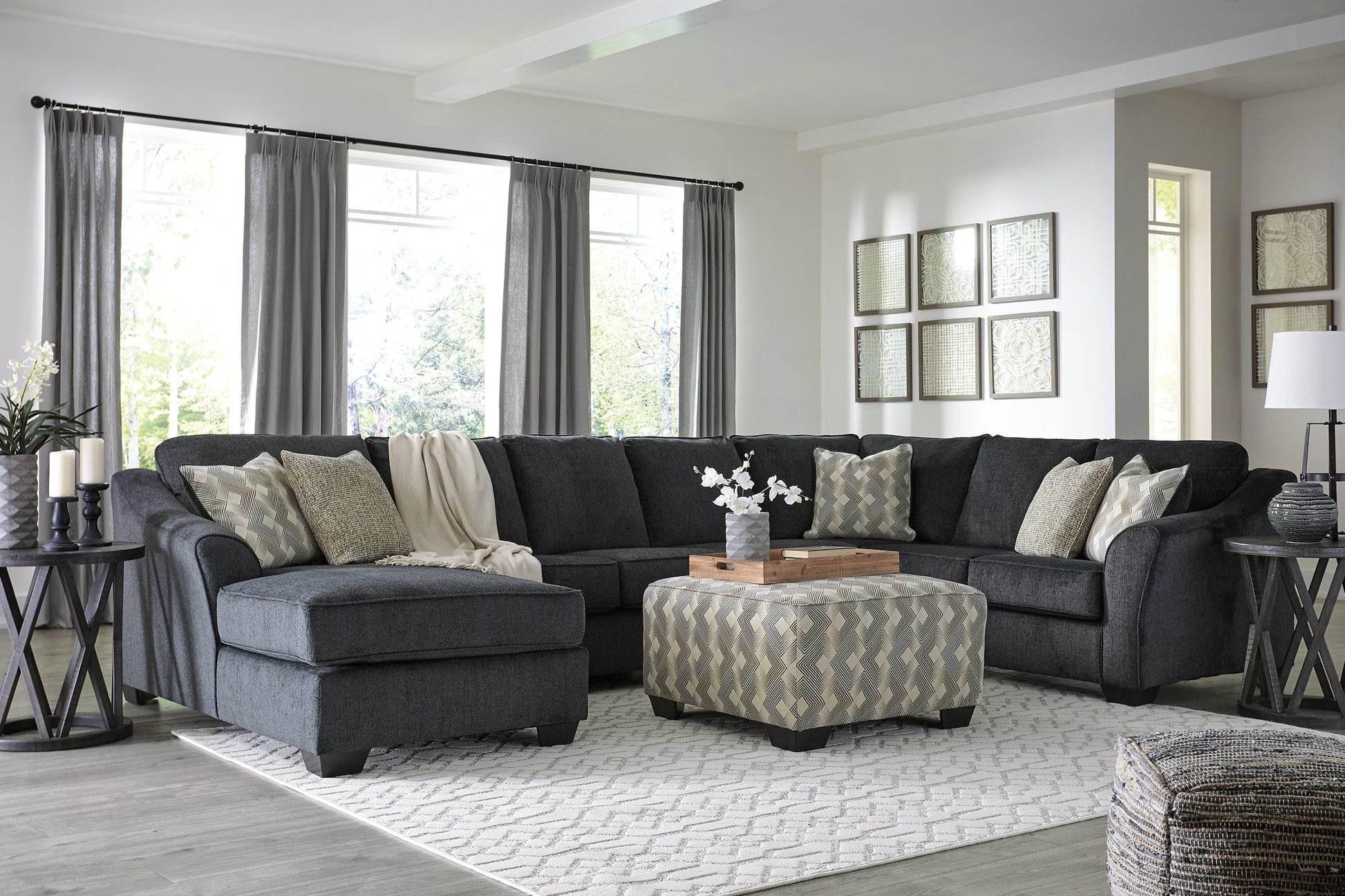 Eltmann 4-Piece Sectional with Ottoman Furniture Mart -  online today or in-store at our location in Duluth, Ga. Furniture Mart Georgia. View our lowest price today. Shop Now. 