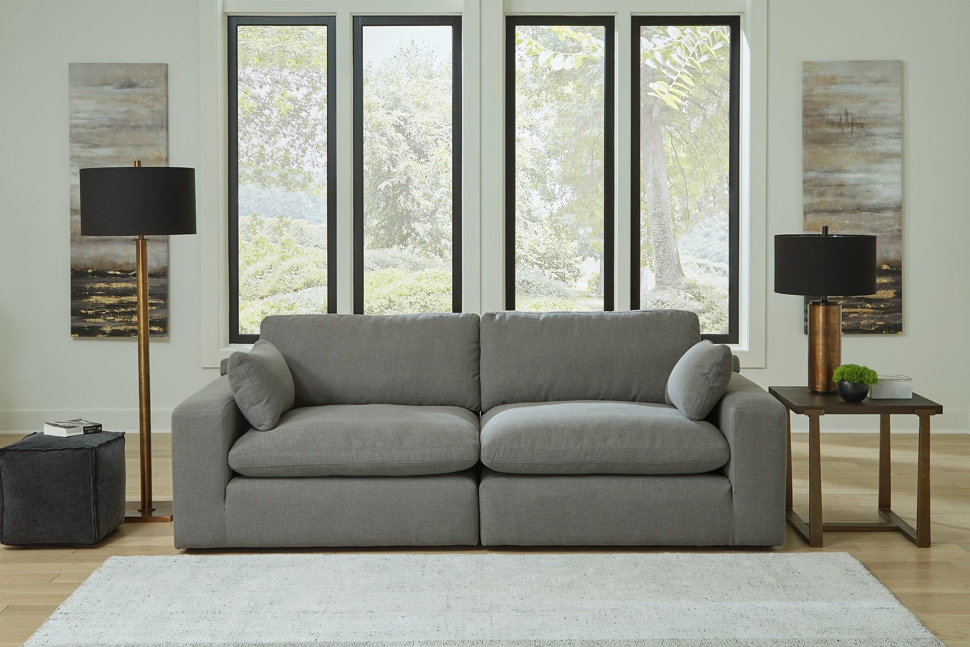 Elyza 2-Piece Sectional with Ottoman Furniture Mart -  online today or in-store at our location in Duluth, Ga. Furniture Mart Georgia. View our lowest price today. Shop Now. 