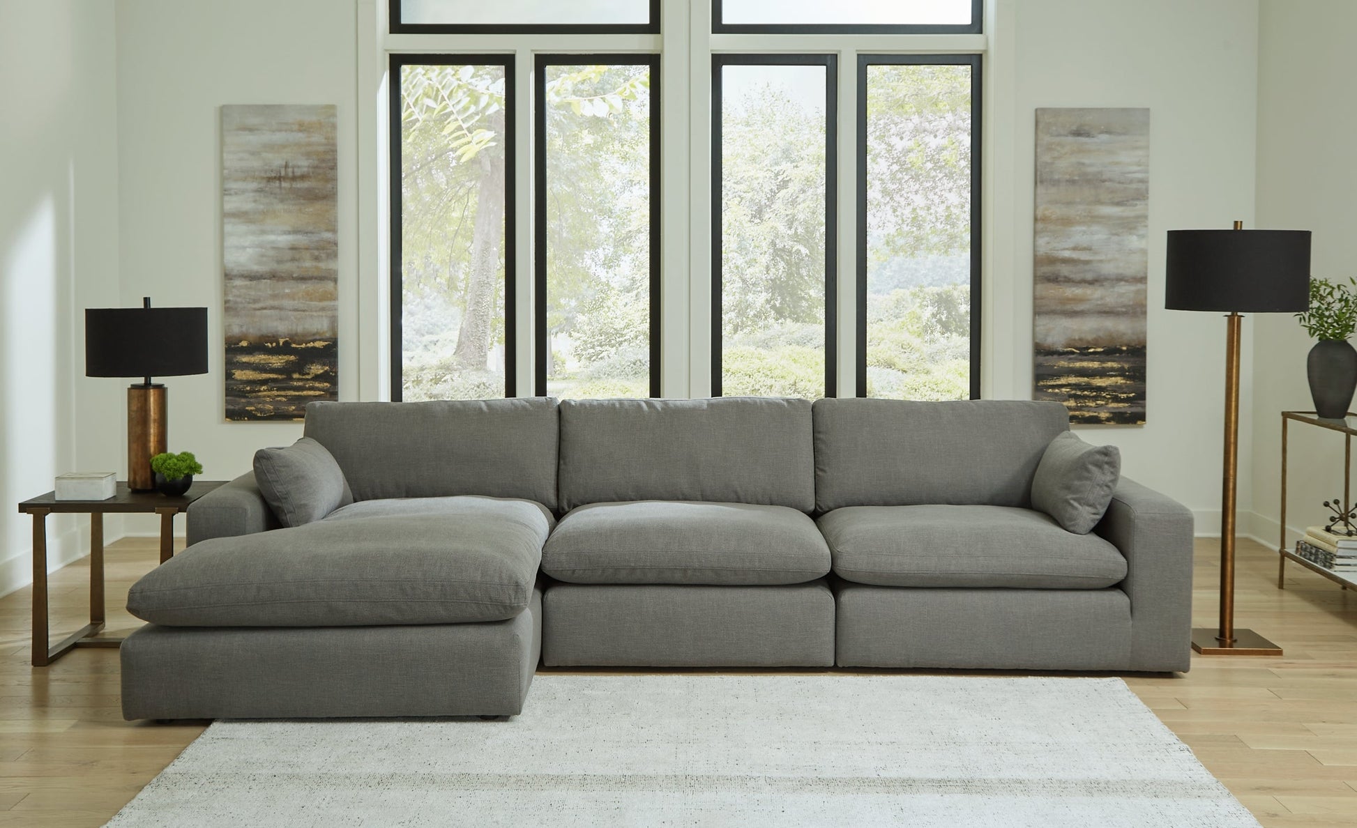 Elyza 3-Piece Sectional with Ottoman Furniture Mart -  online today or in-store at our location in Duluth, Ga. Furniture Mart Georgia. View our lowest price today. Shop Now. 
