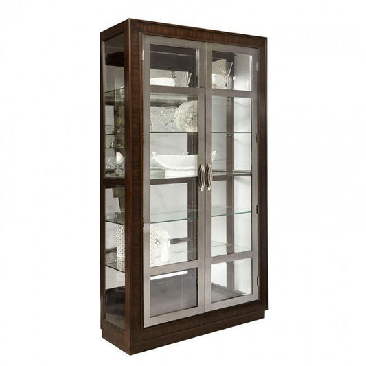 Finley Nickel Door Curio Furniture Mart -  online today or in-store at our location in Duluth, Ga. Furniture Mart Georgia. View our lowest price today. Shop Now. 