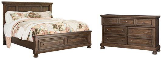 Flynnter Queen Panel Bed with 2 Storage Drawers with Dresser Furniture Mart -  online today or in-store at our location in Duluth, Ga. Furniture Mart Georgia. View our lowest price today. Shop Now. 