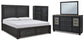 Foyland Queen Panel Storage Bed with Mirrored Dresser and Chest Furniture Mart -  online today or in-store at our location in Duluth, Ga. Furniture Mart Georgia. View our lowest price today. Shop Now. 