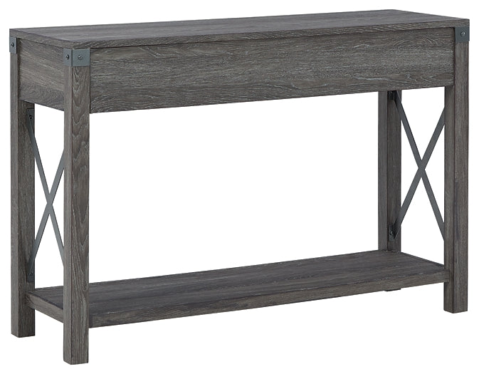 Freedan Console Sofa Table Furniture Mart -  online today or in-store at our location in Duluth, Ga. Furniture Mart Georgia. View our lowest price today. Shop Now. 