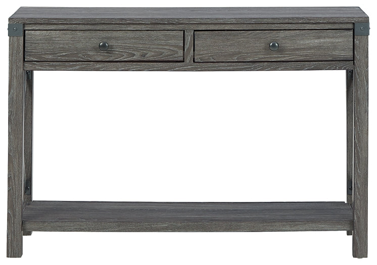 Freedan Console Sofa Table Furniture Mart -  online today or in-store at our location in Duluth, Ga. Furniture Mart Georgia. View our lowest price today. Shop Now. 