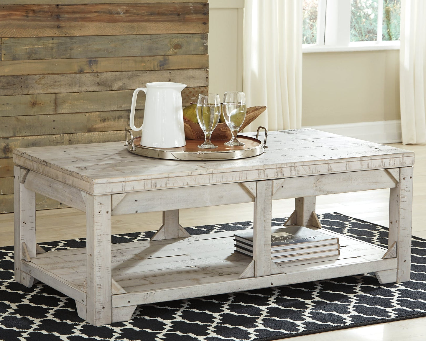 Fregine Coffee Table with 2 End Tables Furniture Mart -  online today or in-store at our location in Duluth, Ga. Furniture Mart Georgia. View our lowest price today. Shop Now. 