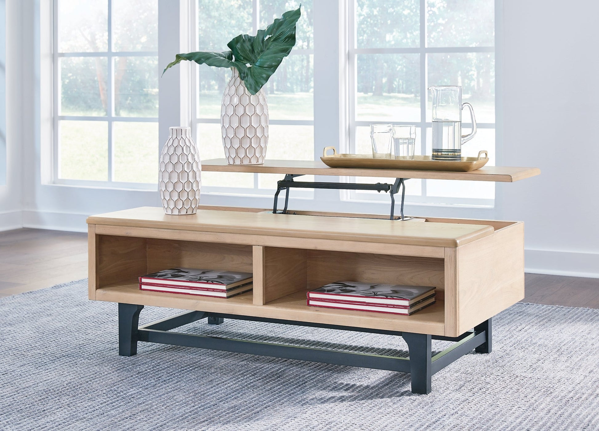 Freslowe Lift Top Cocktail Table Furniture Mart -  online today or in-store at our location in Duluth, Ga. Furniture Mart Georgia. View our lowest price today. Shop Now. 