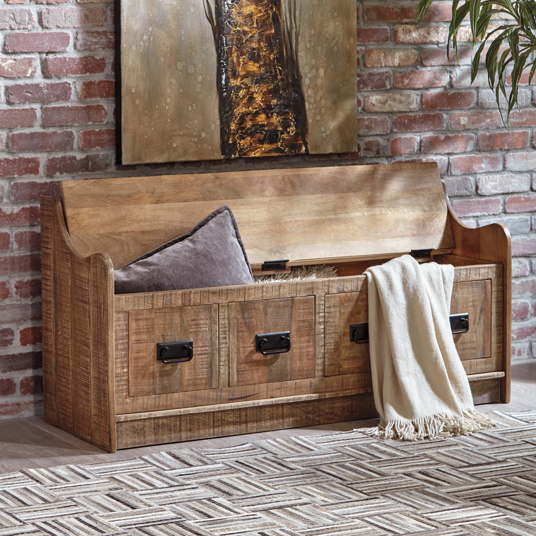 Garrettville Storage Bench Furniture Mart -  online today or in-store at our location in Duluth, Ga. Furniture Mart Georgia. View our lowest price today. Shop Now. 