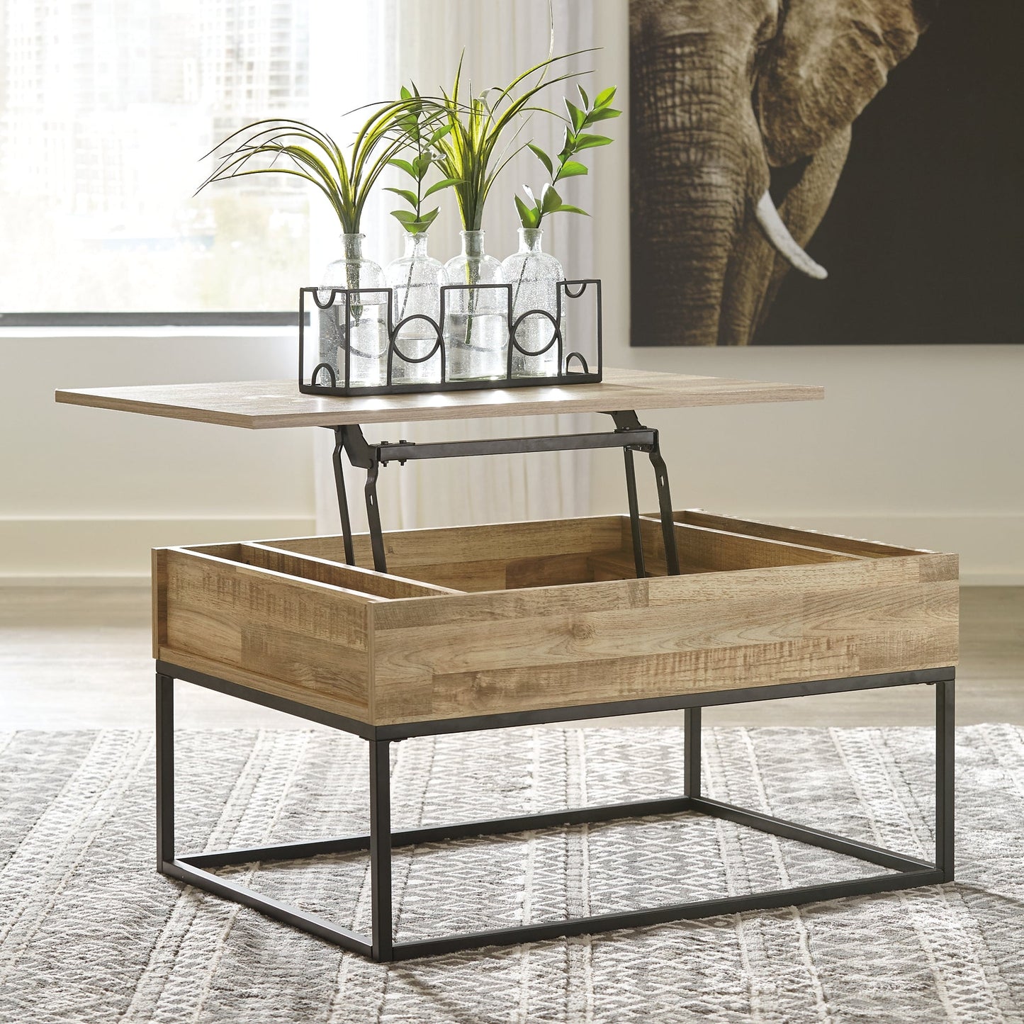 Gerdanet Lift Top Cocktail Table Furniture Mart -  online today or in-store at our location in Duluth, Ga. Furniture Mart Georgia. View our lowest price today. Shop Now. 
