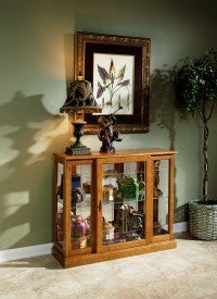 Golden Oak Mirrored Curio Console Furniture Mart -  online today or in-store at our location in Duluth, Ga. Furniture Mart Georgia. View our lowest price today. Shop Now. 