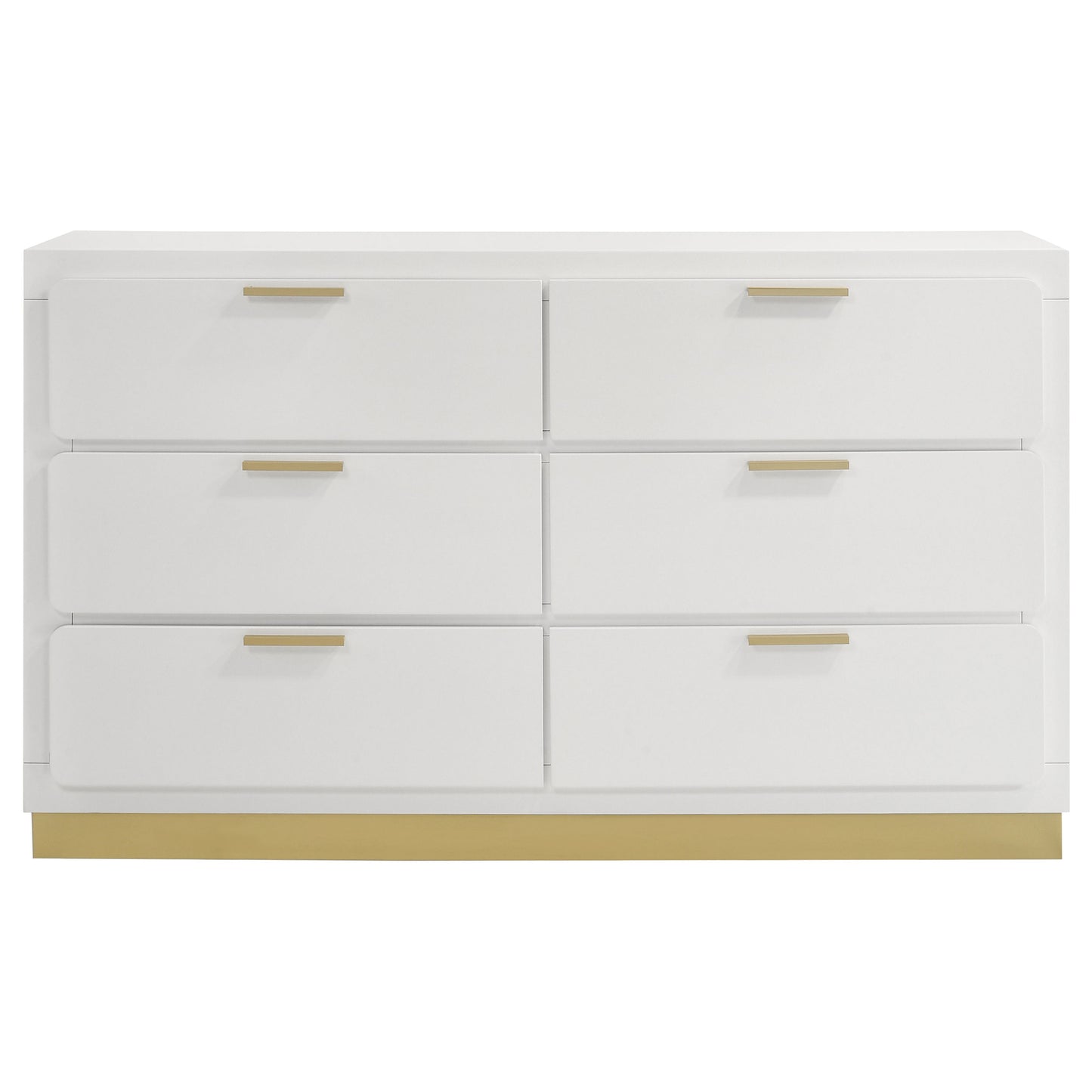 Caraway 6-drawer Dresser White