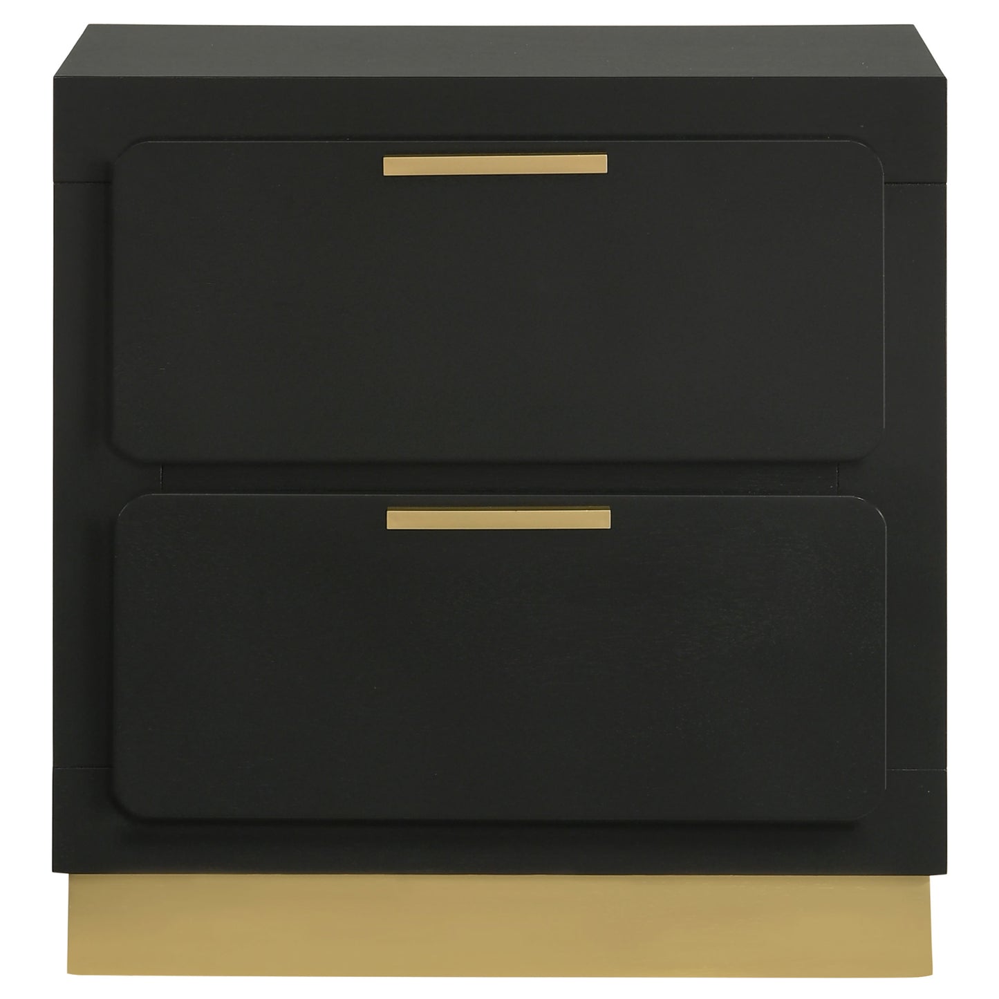 Caraway 2-drawer Nightstand Black