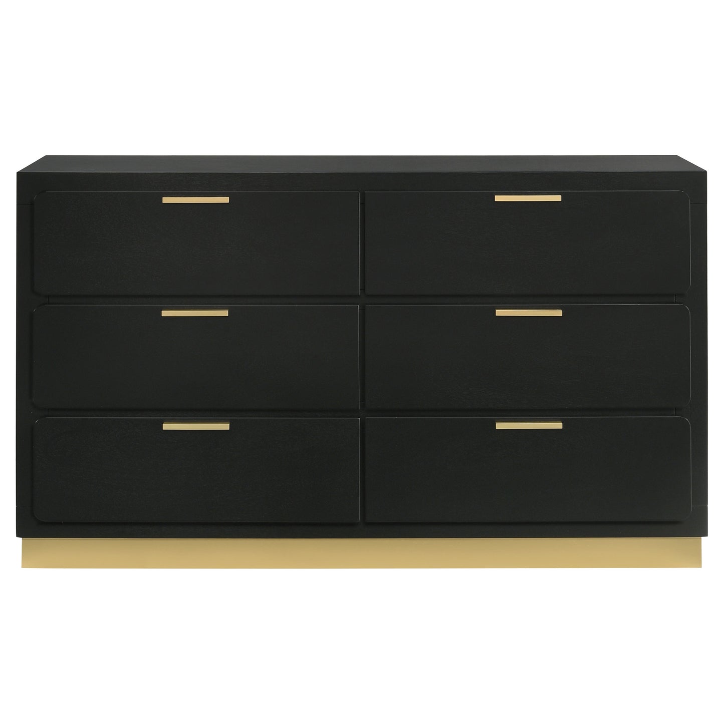 Caraway 6-drawer Dresser Black
